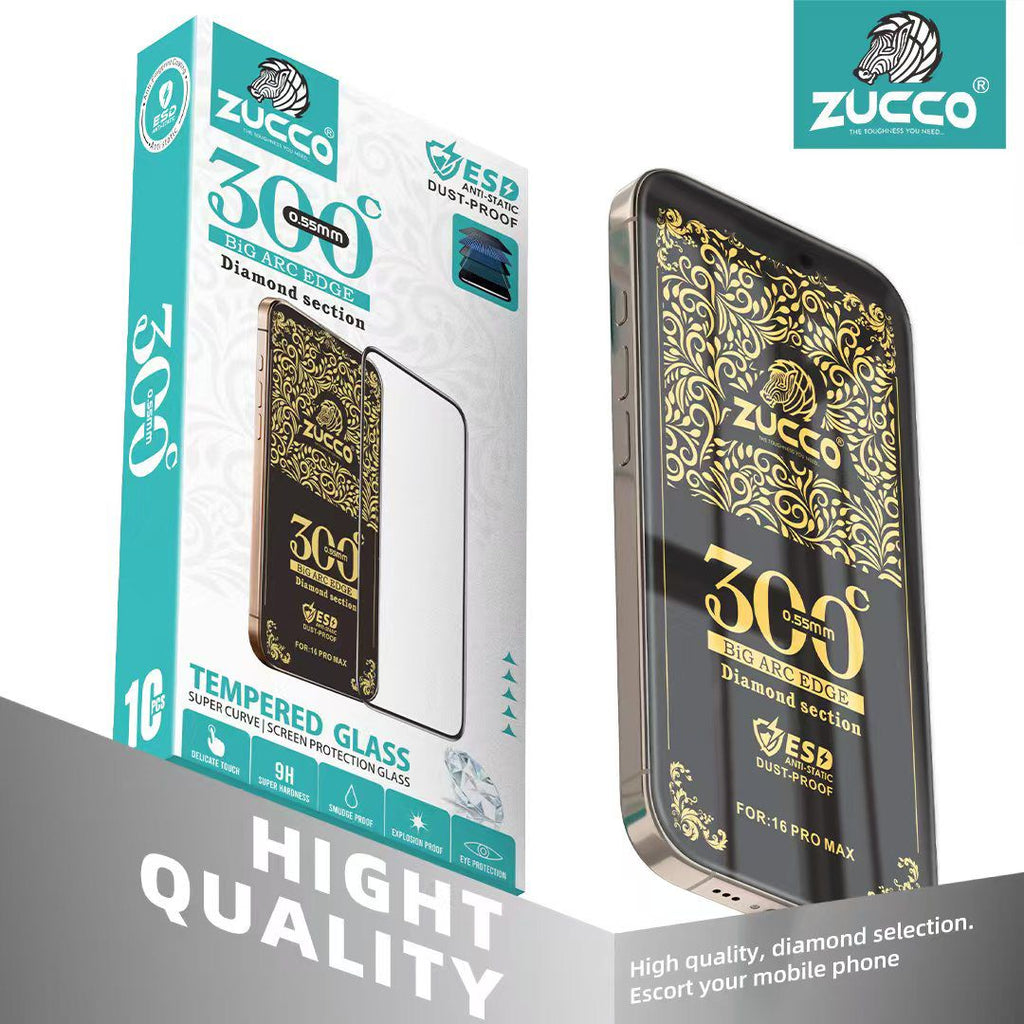 300 CC Tempered Glass for Samsung (10Pcs)