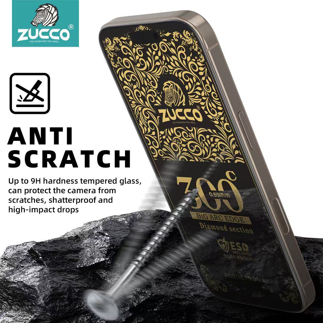 300 CC Tempered Glass for iPhone (10Pcs)