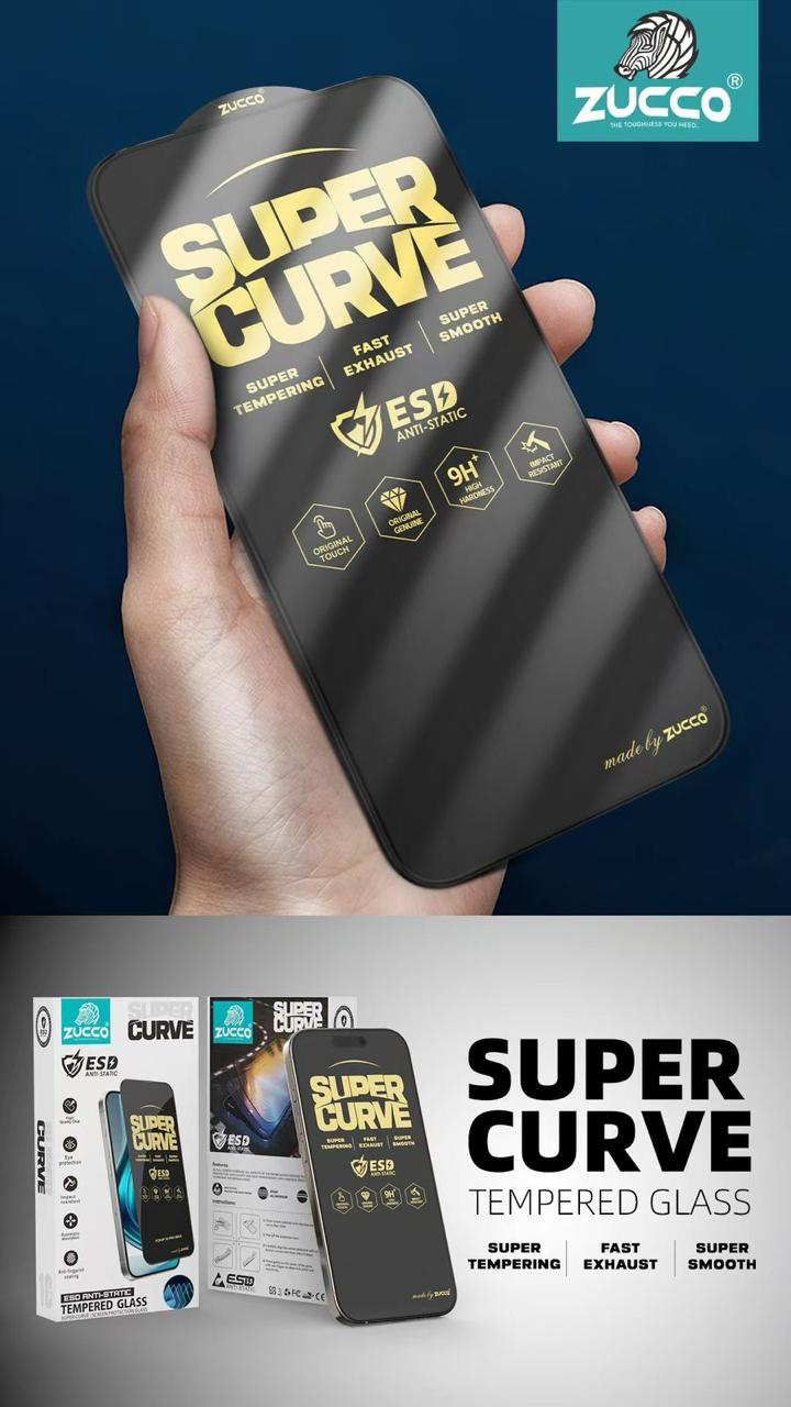 Super Curve Tempered Glass for iPhone (10Pcs)