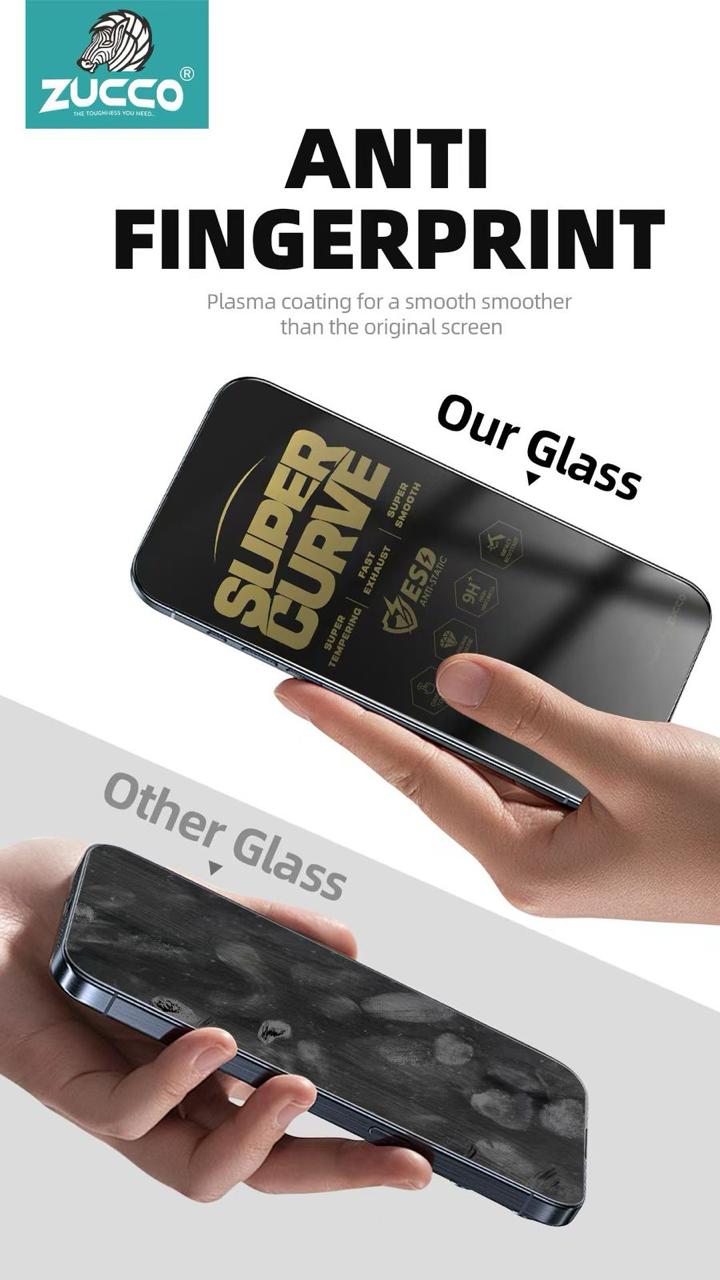 Super Curve Tempered Glass for iPhone (10Pcs)